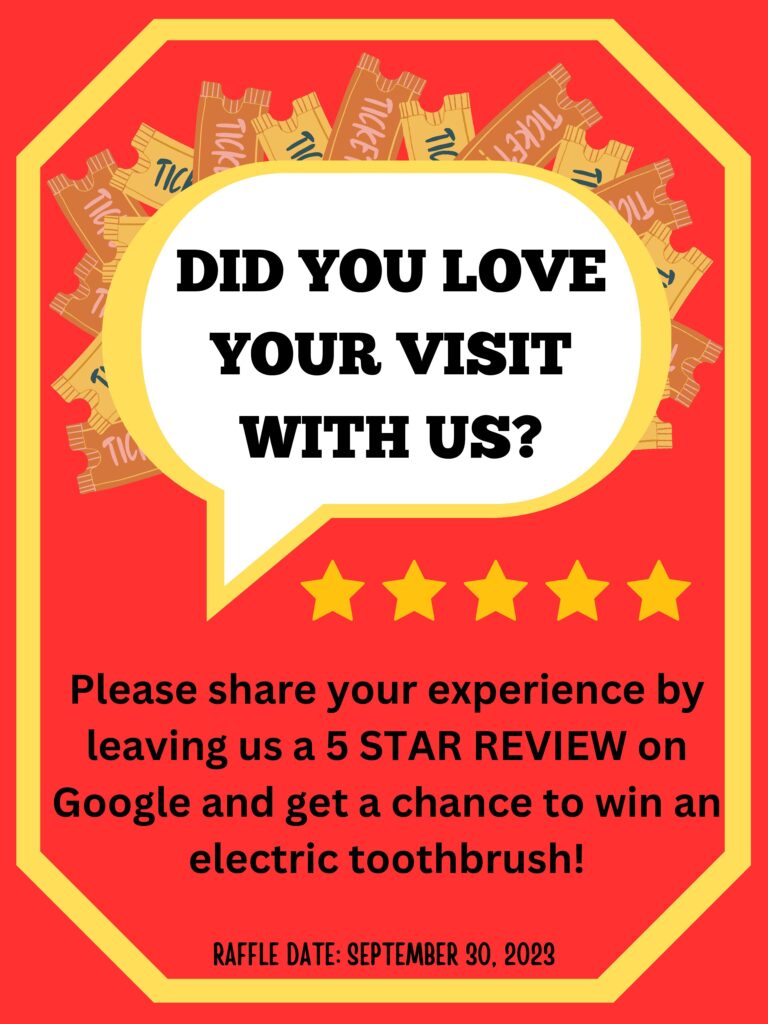 GIVE US A 5 STAR GOOGLE REVIEW WIN AN ELECTRIC TOOTHBRUSH pdf Dr. Mimi M. Cabanban Family Dentistry